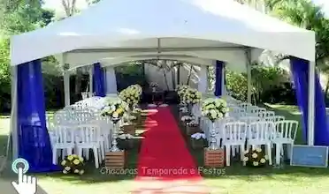 Recanto Primavera - Espaço muito agradável, aconchegante e uma linda área verde, salão de festas com capacidade para até 220 convidados, cadeiras e mesas, sala vip para noivas, cozinha completa, piscina, play ground..