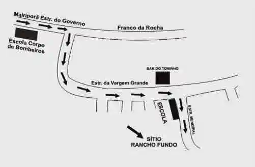 Mapa - Chacara Rancho Fundo - Franco da Rocha
