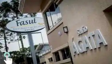 Salão Ágata, Fasul Festas e Eventos - Área de 800m², capacidade para 200 pessoas, cozinha de apoio, duas salas de apoio, som e iluminação automatizadas, lounge aberto com vista externa, banheiros sofisticados e completos..