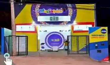 Magia Kids Buffet Infantil - Kid-playcom, piscina de bolinha, cama elástica, escorregador caracol, air play, pebolim, tombo legal, área baby, xbox com kinect, salgados, doces, bolos branco..